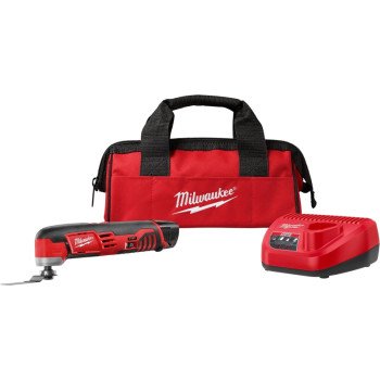 Milwaukee 2426-21 Multi-Tool Kit, Battery Included, 12 V, 1.5 Ah, 5000 to 20,000 opm, Variable Speed Control