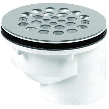 Oatey 42787 Shower Drain, PVC, Black/White