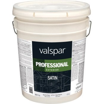 Valspar Professional 045.0012714.008 Exterior Paint, Satin, 5 gal