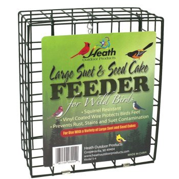 Heath S-4 Large Suet Feeder, Metal, 8-3/4 in H