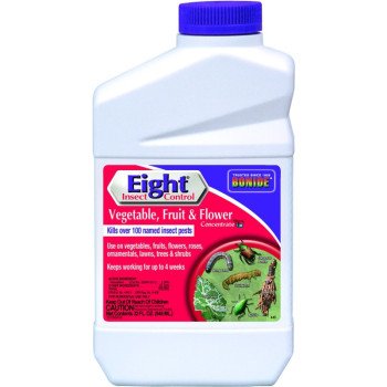 Bonide EIGHT 443 Insect Control, Liquid, Spray Application, 1 qt Bottle