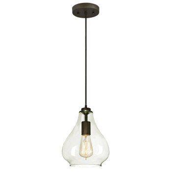 Westinghouse 6102600 Adjustable Mini Pendant, 1-Lamp, Oil-Rubbed Bronze Fixture