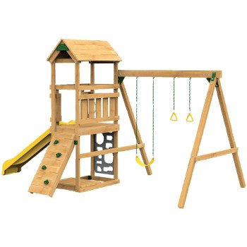 Playstar PS 7712 Build It Yourself Playset Kit, Specifications: 24 sq-ft Play Deck, 12 Activities