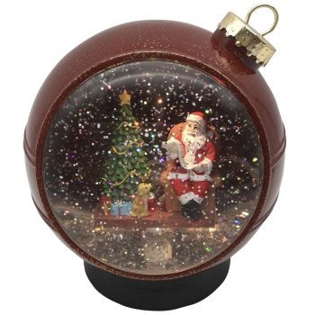 Hometown Holidays 21703 Christmas Ornament, 6 in H, Christmas Scene, Acrylic, Red