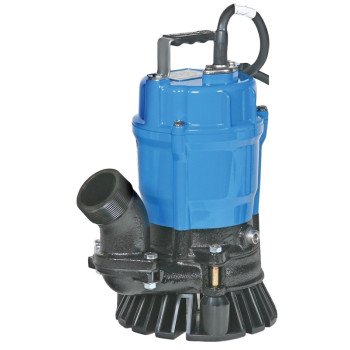 Tsurumi Pump HS2-4S-62 Trash Pump, 1-Phase, 115 V, 0.5 hp, 2 in Outlet, 34 ft Max Head, 15 to 50 gpm, Iron