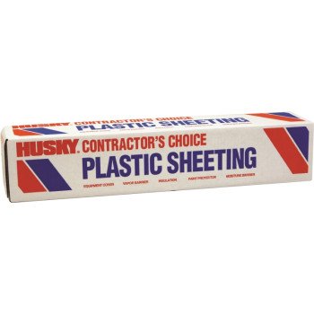 Poly-America CF00712-0400C Painter's Sheeting, 400 ft L, 12 ft W, Clear