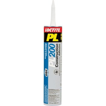 Loctite PL 1390603 Project Construction Adhesive, Tan, 10 oz Cartridge