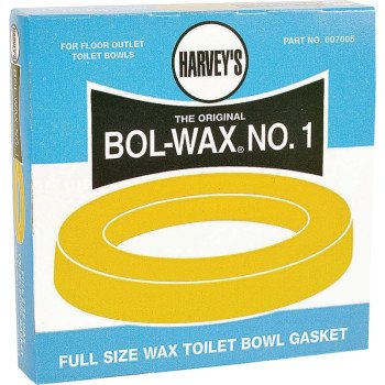 Harvey 7005-48 Wax Ring, 5-1/2 in Dia, Brown, For: 3 in and 4 in Waste Lines