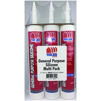 Flame Control WZ96002 Silicone Sealant, White, 300 mL, Weather Resist