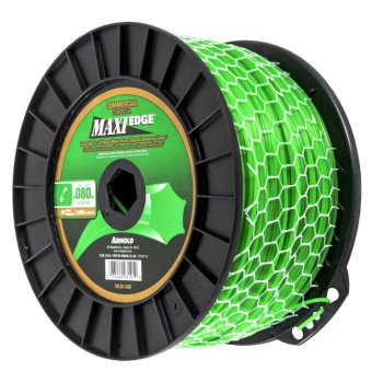 Arnold Maxi Edge Series WLM-380 Trimmer Line Spool, 0.080 in Dia, 1152 ft L, Polymer, Green