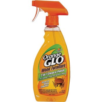 Orange Glo 11995 Cleaner and Polish, 16 oz, Bottle, Liquid, Orange