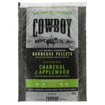 Cowboy 54120 Barbeque Pellet, 18 in L, Wood, 20 lb Bag