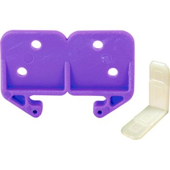 Prime-Line R 7130 Drawer Track Guide Kit, Plastic, Purple