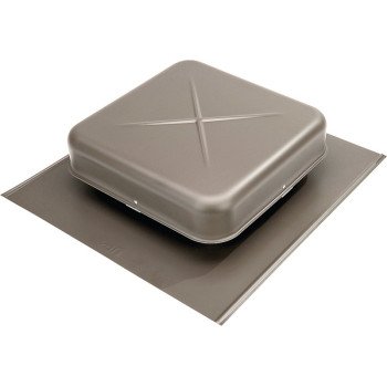 Lomanco LomanCool 550WB Static Roof Vent, 15-3/8 in OAW, 50 sq-in Net Free Ventilating Area, Aluminum, Weathered Bronze