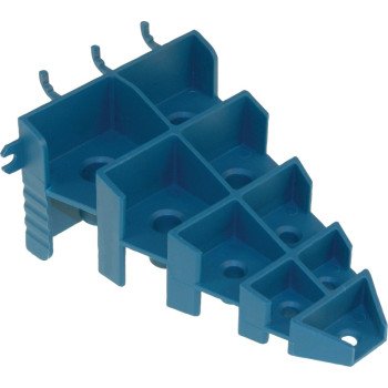 Crawford PBS9 Screwdriver Holder, Light-Duty, Plastic, Blue, For: 1/8 in or 1/4 in Pegboard