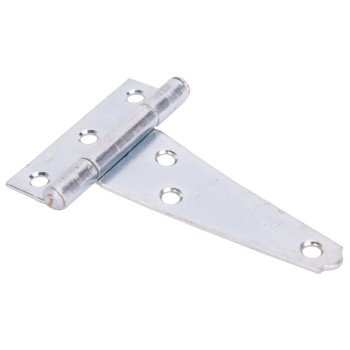 ProSource LTH-Z03-013L Light-Duty T-Hinge, Steel, Zinc, Fixed Pin, 180 deg Range of Motion, 13 (Pc) lb