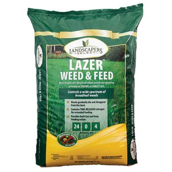 Landscapers Select LAZER 902729 Weed and Feed Fertilizer, 48 lb Bag, 24-0-4 N-P-K Ratio