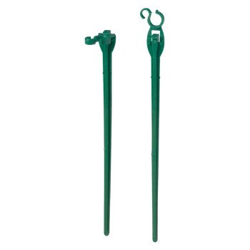 Adams 9105-99-1640 Light Stake, 10 in L, Christmas, Polypropylene, Dark Green