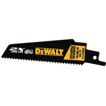 DEWALT DWA4174 Reciprocating Saw Blade, 1 in W, 4 in L, 10 TPI