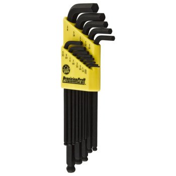 National Hardware V7000 Series N272-625 L-Wrench Set, 13-Piece, Steel, Black