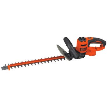 Black+Decker BEHTS300 Electric Hedge Trimmer, 3.8 A, 120 V, 3/4 in Cutting Capacity, 20 in Blade, Orange