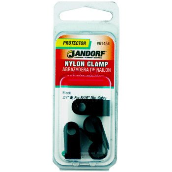 Jandorf 61454 Cable Clamp, Nylon, Black