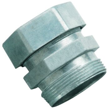 Halex 26351 Rigid Conduit Connector, 1/2 in Compression, 1.17 in OD, Steel