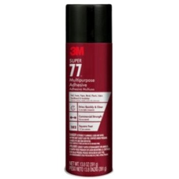 3M Super 77-DSC Multi-Purpose Spray Adhesive, Colorless, 13.8 oz Aerosol Can