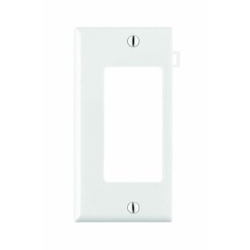 Leviton 924-PSE26-00I Wallplate, 1 -Gang, Thermoplastic Nylon, Ivory