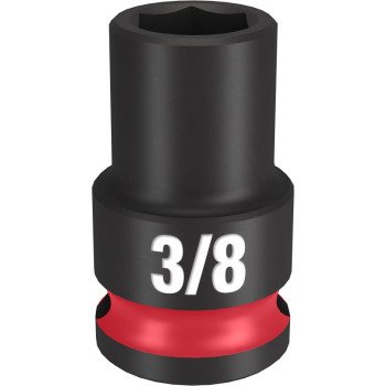 Milwaukee SHOCKWAVE Impact Duty Series 49-66-6104 Shallow Impact Socket, 3/8 in Socket, 3/8 in Drive, Square Drive