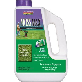 Bonide MossMax® 6lb 60725 Lawn Moss Killer, Granular, Brown, 6 lb Jug