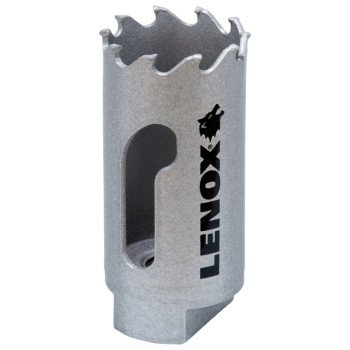 Lenox Speed Slot LXAH3118 Hole Saw, 1-1/8 in Dia, Carbide Cutting Edge, 1 in Pilot Drill