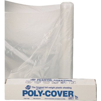 Orgill Poly 4X6-C Poly Film, 100 ft L, 6 ft W, Clear