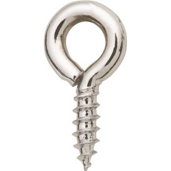 Hillman 50705 Screw Eye, 3/4 in L Thread, 2-1/2 in OAL, Steel, Zinc