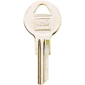 Hy-Ko 11010Y11 Key Blank, Brass, Nickel, For: Yale Cabinet, House Locks and Padlocks