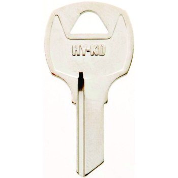 Hy-Ko 11010RO5 Key Blank, Brass, Nickel, For: National Cabinet Locks