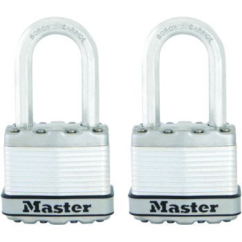 Master Lock Magnum Series M1XTLF Padlock, Keyed Alike Key, 5/16 in Dia Shackle, 1-1/2 in H Shackle, Stainless Steel Body