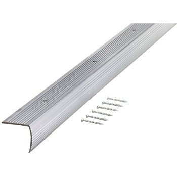 M-D 78105 Stair Edging, 73.63 in L, 1.28 in W, Aluminum