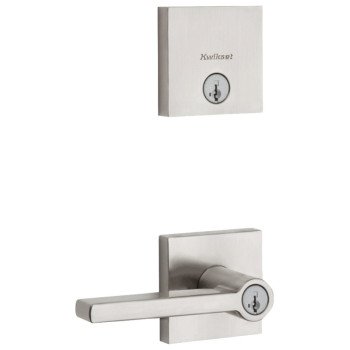 Kwikset Signature Series 991HFL SQT 15 CP Deadbolt, K4 Key, Satin Nickel, 2-3/8 to 2-3/4 in Backset