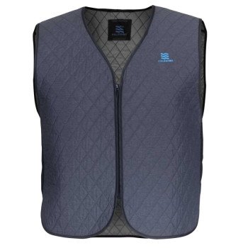 Fieldsheer Hydrologic, Mobile Cooling Series MCUV05240621 Vest, 2XL, Polyester, Gray, V-Neck, Zipper