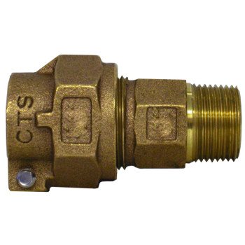 Legend T-4300NL Series 313-210NL Pipe Coupling, 1 x 3/4 in, Compression x MNPT, Bronze, 100 psi Pressure