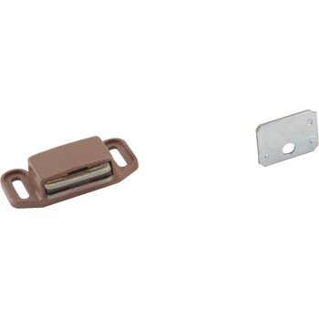 Amerock BP3473PT Magnetic Catch, 2 in L x 1-1/8 in W Catches, Plastic, Tan