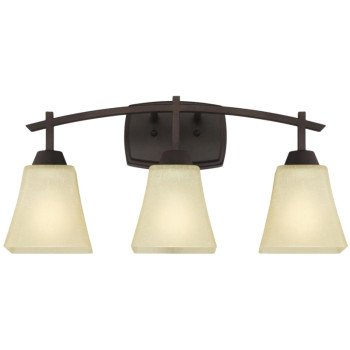 Westinghouse 63075 Indoor Wall Fixture, 60 W, 3-Lamp, Oil-Rubbed Bronze Fixture