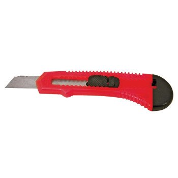 Vulcan JL-54306-D Utility Knife, 4-1/2 in L Blade, Steel Blade, Plastic Handle, High-Impact Plastic Handle, 6-7/8 in OAL