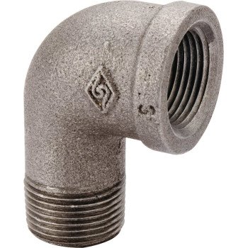 ProSource 6-1-1/4B Street Pipe Elbow, 1-1/4 in, FIP x MIP, 90 deg Angle, Malleable Iron, SCH 40 Schedule