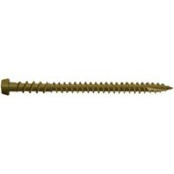 Camo 0349154 Deck Screw, #10 Thread, 2-1/2 in L, Star Drive, Type 99 Double-Slash Point, Carbon Steel, ProTech-Coated, 350/PK