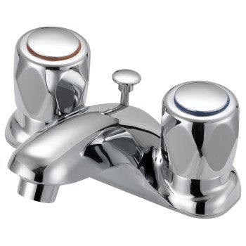 Boston Harbor F5120052CP Lavatory Faucet, 1.2 gpm, 2-Faucet Handle, 3-Faucet Hole, Metal/Plastic, Chrome Plated