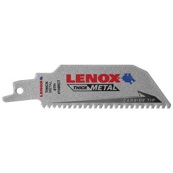 Lenox LAZER CT 2014212 Reciprocating Saw Blade, 1 in W, 4 in L, 8 TPI, Carbide Cutting Edge