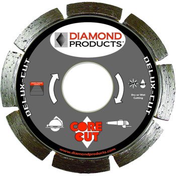 Diamond Products 21002 Circular Saw Blade, 4-1/2 in Dia, 7/8 in Arbor, Applicable Materials: Concrete