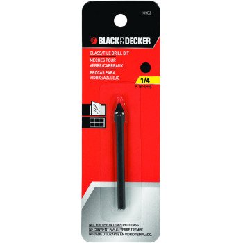 Black+Decker 16902 Drill Bit, 1/4 in Dia, 2-1/4 in OAL, 1/4 in Dia Shank